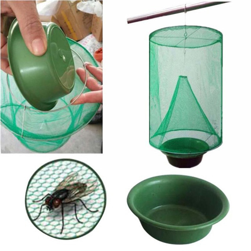 Trappify Piège à mouches à suspendre pour l'extérieur : pièges à mouches à  fruits pour l'intérieur | Attrape-mouches, moucherons, moustiques et
