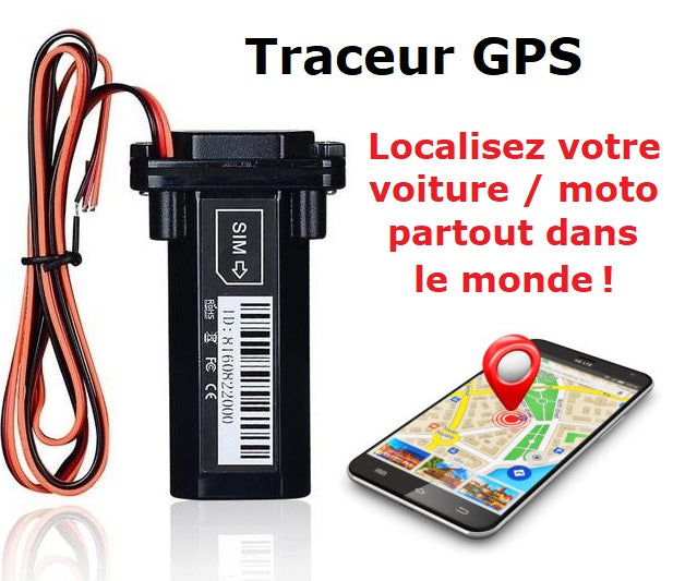 Tracker Traceur GPS - Pour géolocaliser votre voiture moto – Stock de  cadeaux