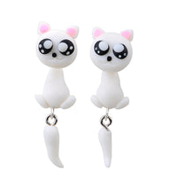 Boucles d'oreilles 3D originales, chat, chien, licorne, renard, panda, lapin