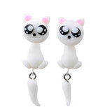 Boucles d'oreilles 3D originales, chat, chien, licorne, renard, panda, lapin