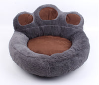 Panier pour chat et chien, en forme de patte d'ours. Lit ou niche confortable