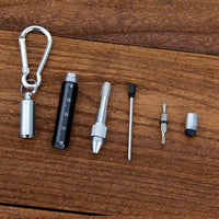 Mini stylo multifonctions pour EDC, tournevis, porte clés, règle, pointe tactile