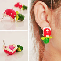 Boucles d'oreilles 3D originales, chat, chien, licorne, renard, panda, lapin