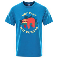 Tee shirt Paresseux "Not Fast Not Furious", variante humoristique de Fast and Furious