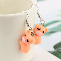Boucles d'oreilles 3D originales, chat, chien, licorne, renard, panda, lapin