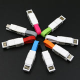 Convertisseur USB 4 en 1. Lightning, Micro USB, USB Type-C, USB 3