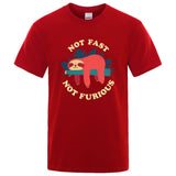 Tee shirt Paresseux "Not Fast Not Furious", variante humoristique de Fast and Furious