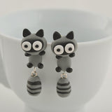 Boucles d'oreilles 3D originales, chat, chien, licorne, renard, panda, lapin
