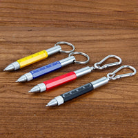 Mini stylo multifonctions pour EDC, tournevis, porte clés, règle, pointe tactile