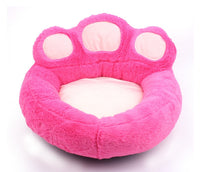 Panier pour chat et chien, en forme de patte d'ours. Lit ou niche confortable
