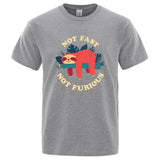 Tee shirt Paresseux "Not Fast Not Furious", variante humoristique de Fast and Furious
