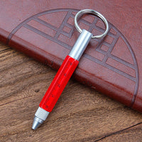 Mini stylo multifonctions pour EDC, tournevis, porte clés, règle, pointe tactile