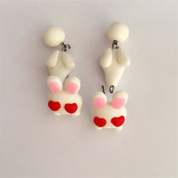 Boucles d'oreilles 3D originales, chat, chien, licorne, renard, panda, lapin