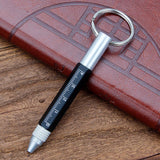 Mini stylo multifonctions pour EDC, tournevis, porte clés, règle, pointe tactile