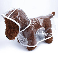 Imperméable transparent pour chien, cape de pluie
