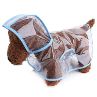 Imperméable transparent pour chien, cape de pluie
