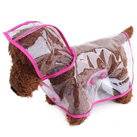 Imperméable transparent pour chien, cape de pluie