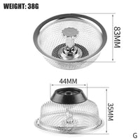 Filtre pour évier ou lavabo en acier inoxydable, maille fine