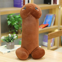 Peluche en forme de pénis géant. Coussin pour adulte, sexe ou gland pour un cadeau insolite