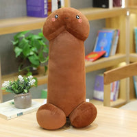 Peluche en forme de pénis géant. Coussin pour adulte, sexe ou gland pour un cadeau insolite