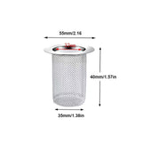 Filtre pour évier ou lavabo en acier inoxydable, maille fine