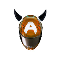 Multicolor Motorcycle Helmet Devil Horns Electric Bike Car Styling Decoration Helmet Stickers Long Short Parts Accessories