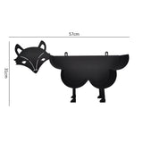 Support original pour papier toilette en fer, en forme d'animaux. Porte rouleaux de PQ