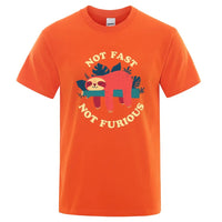 Tee shirt Paresseux "Not Fast Not Furious", variante humoristique de Fast and Furious