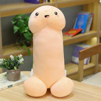 Peluche en forme de pénis géant. Coussin pour adulte, sexe ou gland pour un cadeau insolite
