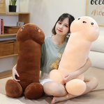 Peluche en forme de pénis géant. Coussin pour adulte, sexe ou gland pour un cadeau insolite