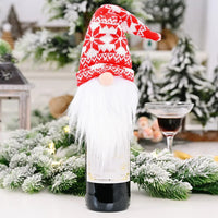 Décoration de bouteille de vin ou de champagne pour Noel