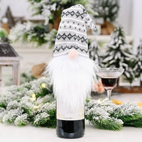 Décoration de bouteille de vin ou de champagne pour Noel