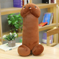 Peluche en forme de pénis géant. Coussin pour adulte, sexe ou gland pour un cadeau insolite