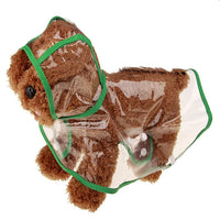 Imperméable transparent pour chien, cape de pluie