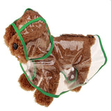 Imperméable transparent pour chien, cape de pluie