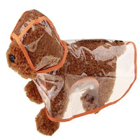 Imperméable transparent pour chien, cape de pluie