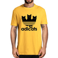 Tee shirt Chats "Adicats", variante humoristique de Adidas