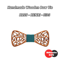 Nœud papillon en bois original pour adulte homme ET enfant - sculpté