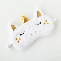 Masque de nuit ou de voyage (avion, train) occultant, en forme de licorne, chat, princesse