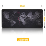 Tapis de souris géant pour gamer, carte du monde, mappemonde