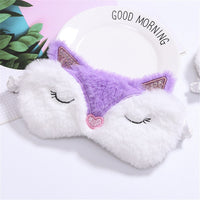 Masque de nuit ou de voyage (avion, train) occultant, en forme de licorne, chat, princesse