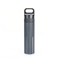 Capsule d'urgence étanche en aluminium. Pour cigarettes, médicaments, briquet, billets, clés, etc