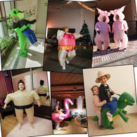 Costume gonflable Dinosaure, Licorne, Gorille, Sumo, Penis