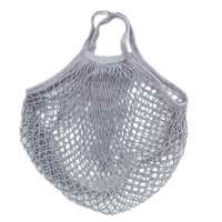 Sac filet de courses réutilisable en coton coloré avec mailles, pour fruits et légumes
