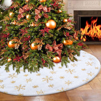Tapis pour sapin de noël. Décoration pour déposer les cadeaux