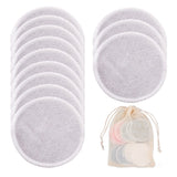 12 lingettes démaquillantes réutilisables. Disques lavables écologiques