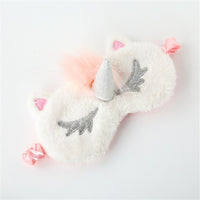 Masque de nuit ou de voyage (avion, train) occultant, en forme de licorne, chat, princesse