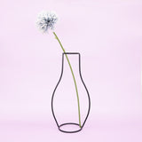 Décoration pour vase, pot de fleurs style nordique. Design abstrait en fer forgé ligne minimaliste