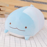 Coussins peluches poufs animaux (chat chien pingouin cochon)