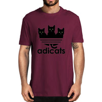 Tee shirt Chats "Adicats", variante humoristique de Adidas